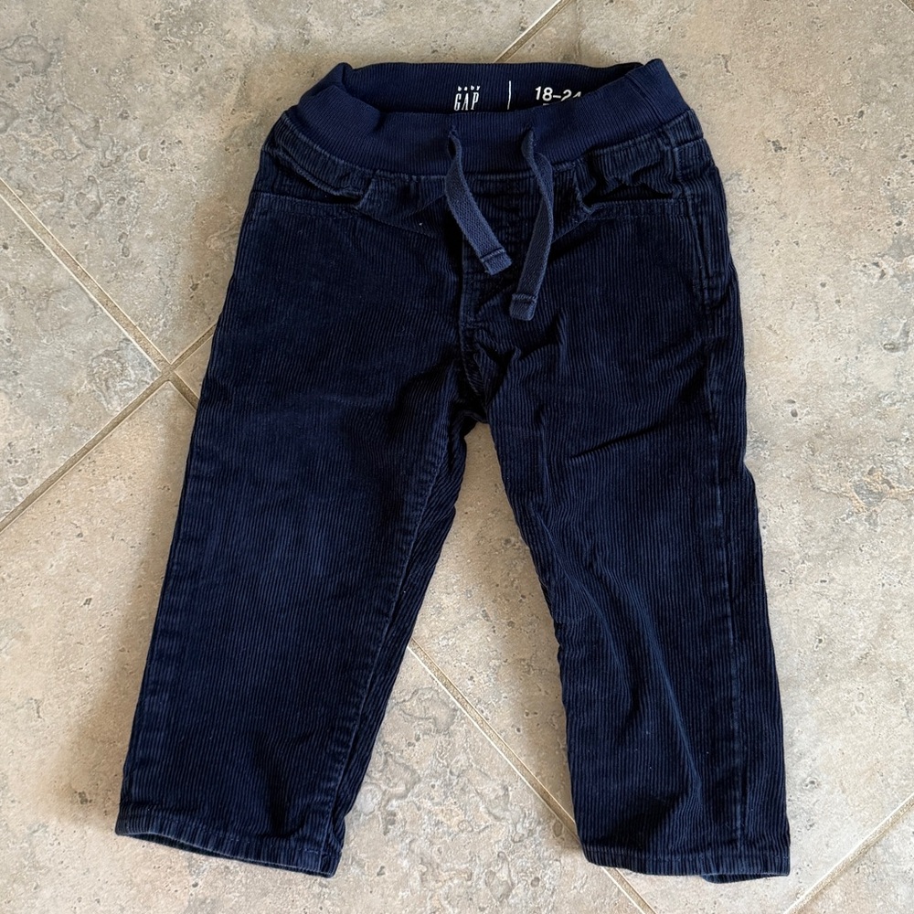 Baby GAP Navy corduroy pants 18-24M